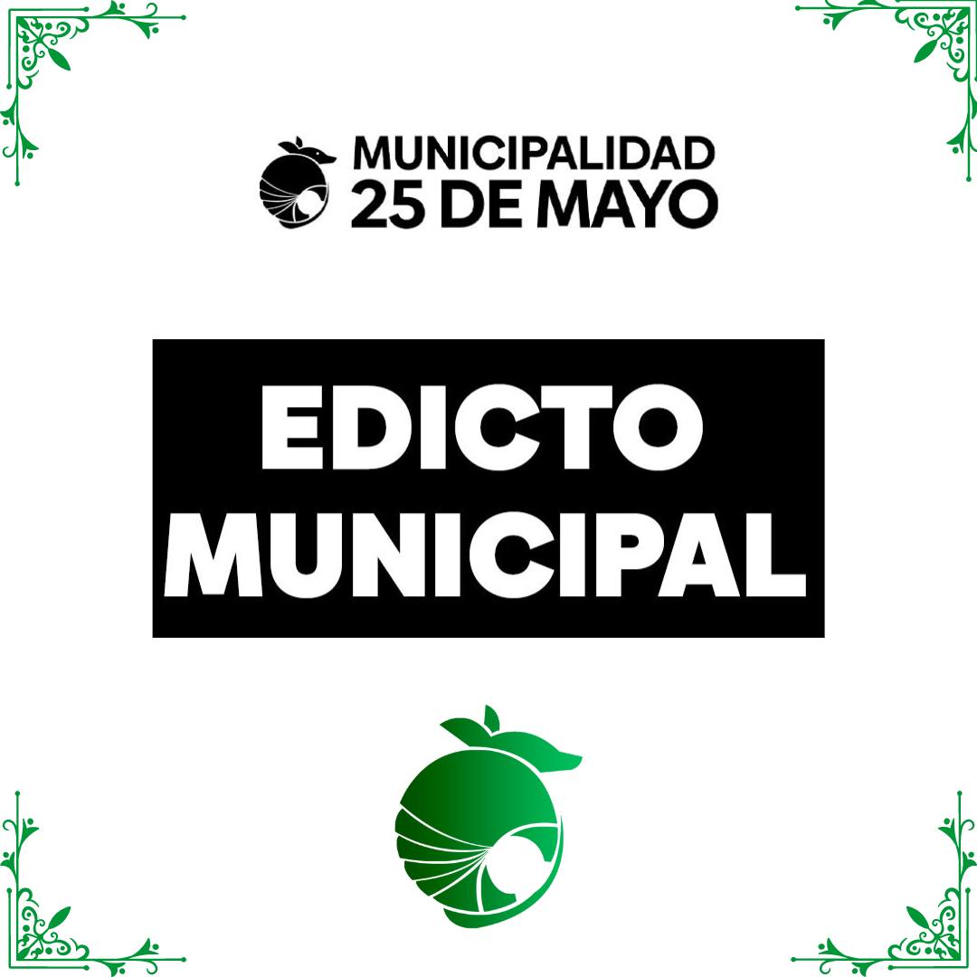 Edicto Municipal